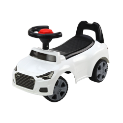 Car Ride On With Backrest QX-3396 Horn Storage Box White